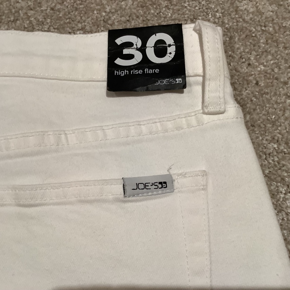 Joe’s High Rise Flare White Jeans, Size 30, NWT - Picture 7 of 16